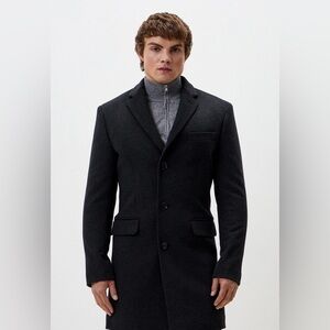 Al Franco Men’s Wool Blend Overcoat
